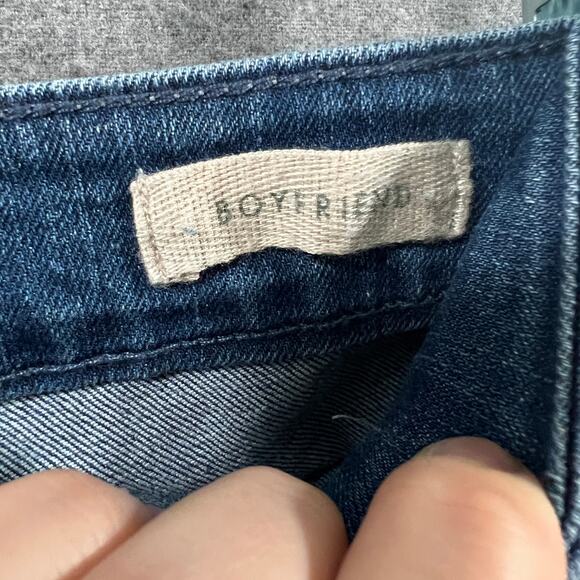 Logo Lavish Jeans Womens 4 Blue Dark Wash Patchwork - Picture 4 of 15